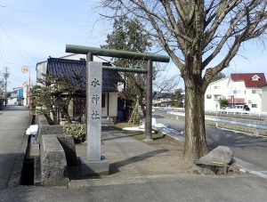 いたち川の水辺と清水 水神社 いたち川の水辺と清水 水神社