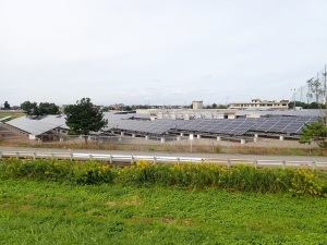 神通川工業用水あとの太陽光発電